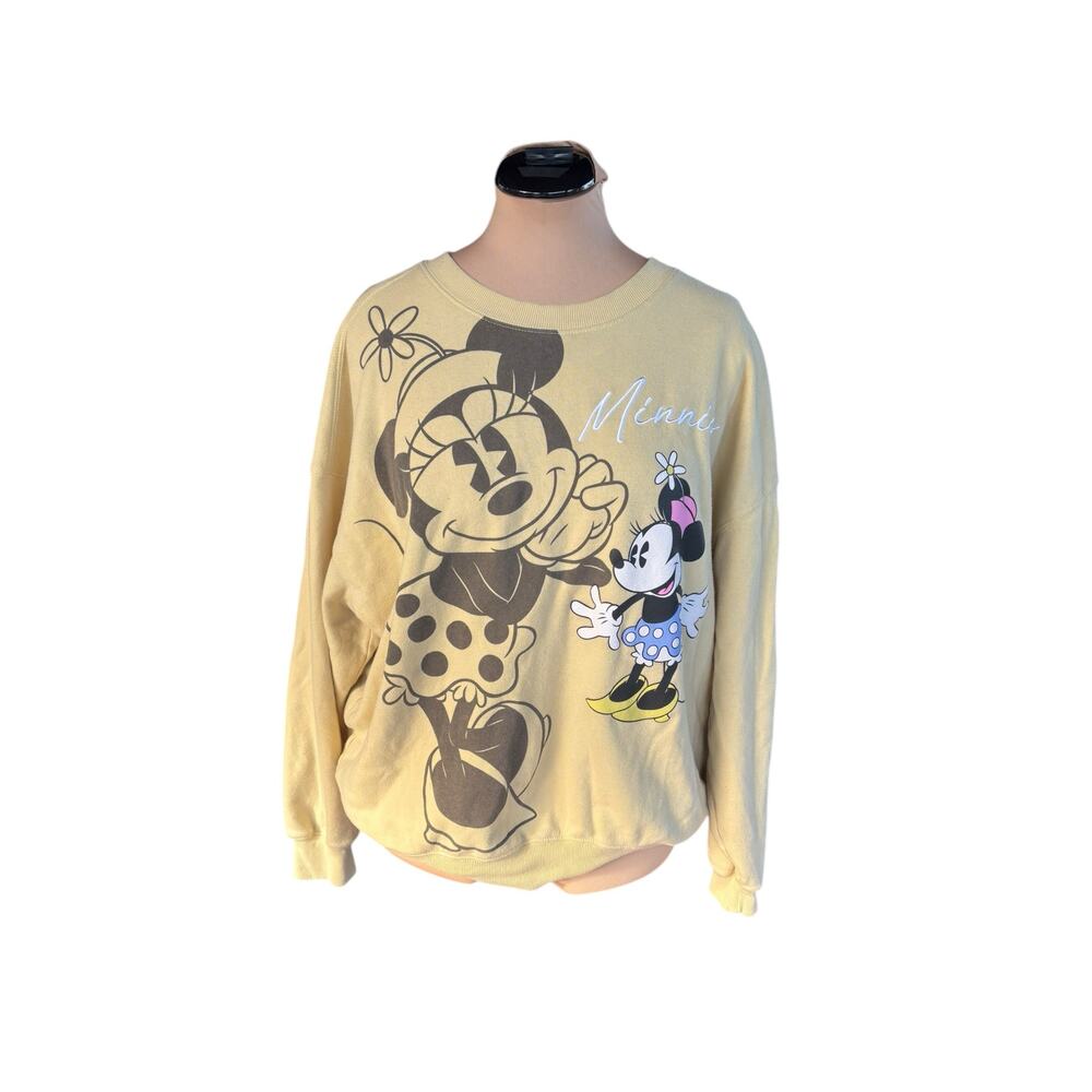 Disney Mini Mouse Sweater Sz. XL - Butter Yellow, Twee, Kidcore, Quirky, Cartoon
